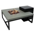 Enjoyfires Feuertisch Ambiance viereckig schwarz-zementgrau 90x90x35 cm