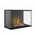 Wandkamin Bioethanol Lares 60x46x26 cm - schwarz